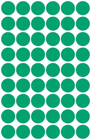 Etikett, 12 mm, kör, AVERY ZWECKFORM, zöld, 270 etikett/csomag